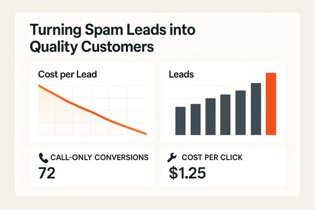 Turning Spam Leads into Quality Customers with Google Ads 1 Case study 1